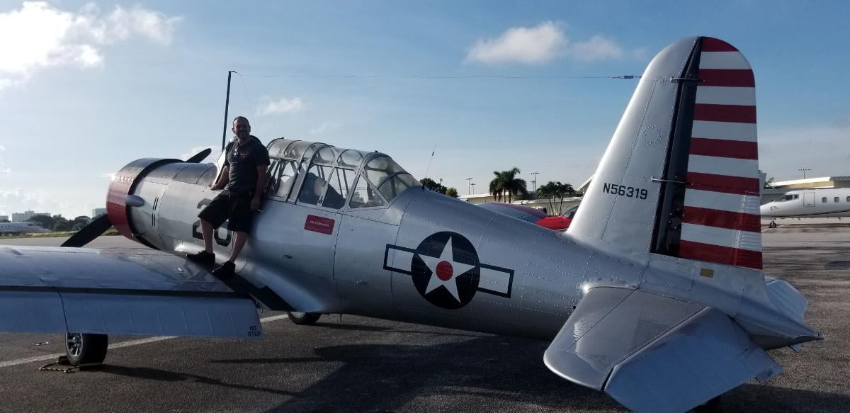SEAL Aviation repairs a classic WWII aircraft
